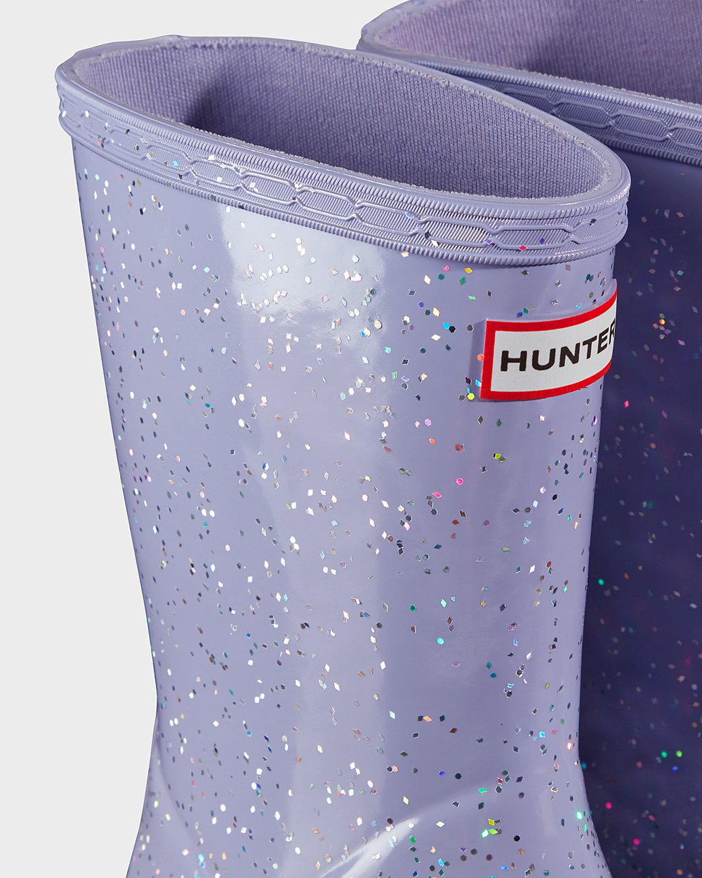 Kids Rain Boots - Hunter Original First Giant Glitter (80FGQVCJN) - Purple